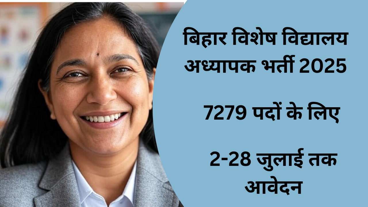 बिहार विशेष विद्यालय अध्यापक भर्ती 2025